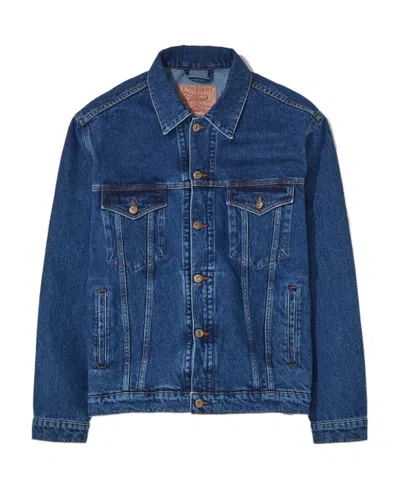 Y/project Classic Wire Denim Jacket In Blue