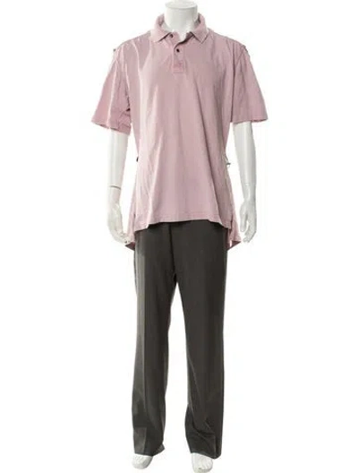 Pre-owned Y/project Collar Short Sleeve Polo Shirt In Pink