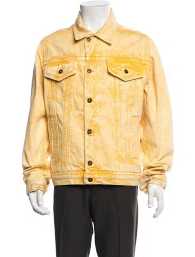 Pre-owned Y/project Colorblock Pattern Jacket In Yellow