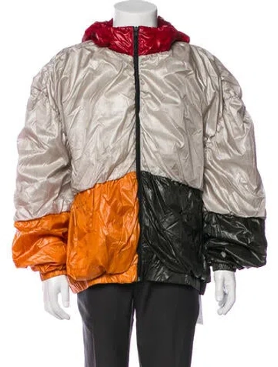Pre-owned Y/project Colorblock Pattern Windbreaker In Multi