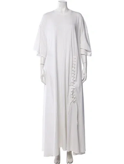 Pre-owned Y/project Crew Neck Long Dress In Neutral