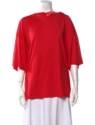 Pre-owned Y/project Crew Neck Short Sleeve T-shirt In Red
