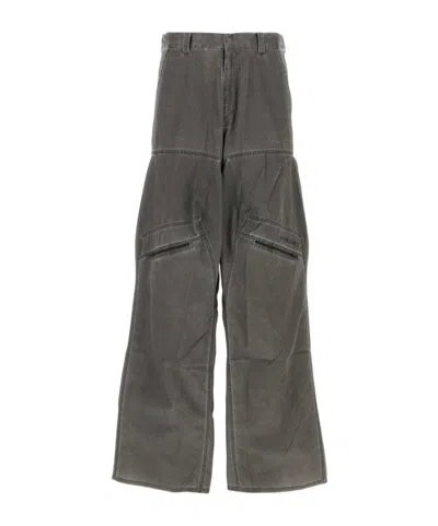Y/PROJECT DARK GREY NYLON BLEND CARGO PANT