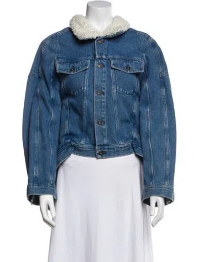 Pre-owned Y/project Denim Jacket In Blue