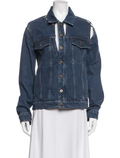 Pre-owned Y/project Denim Jacket In Blue