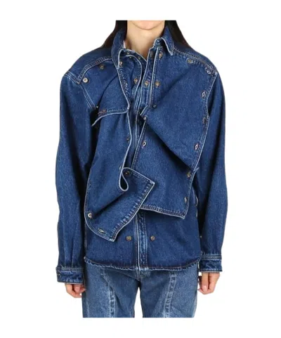Y/project Denim Shirt In Blue