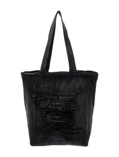 Pre-owned Y/project Denim Tote In Black