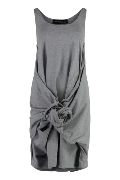 Y/project Embroidered Cotton Mini Dress