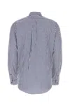Y/project Embroidered Poplin Oversize Shirt In Navywhite