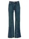 Y/project Staple Hook And Eye Denim With Pockets In Blue