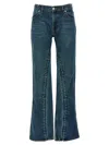 Y/project Staple Hook And Eye Denim With Pockets In Blue