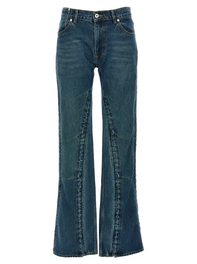 Y/PROJECT EVERGREEN HOOK AND EYE' JEANS