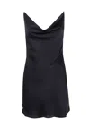 Y/project Satin Slip Dress For Elegant In Black  