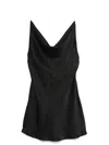 Y/project Satin Slip Dress For Elegant In Black