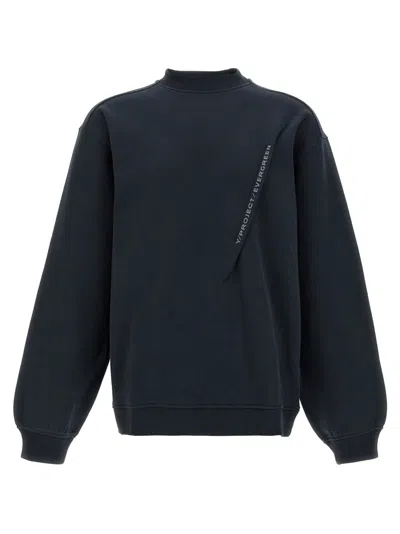 Y/project 'evergreen Pinched Logo' Sweatshirt In Black