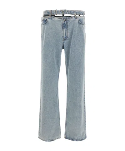 Y/PROJECT FIVE-POCKET DENIM TROUSERS