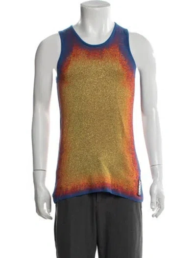 Pre-owned Y/project Graphic Print Crew Neck Tank In Yellow