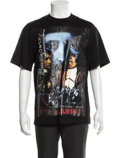 Pre-owned Y/project Graphic Print Crew Neck T-shirt In Black