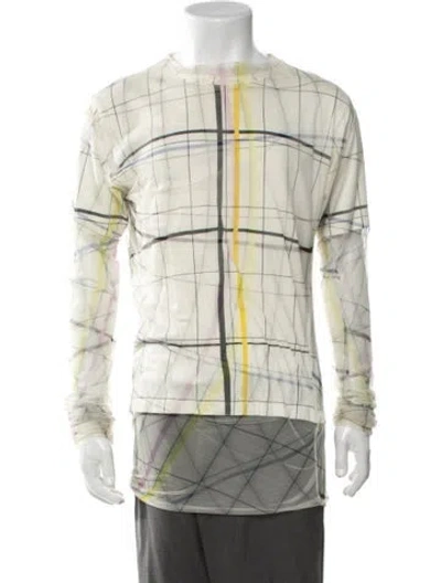 Pre-owned Y/project Graphic Print Crew Neck T-shirt In Neutrals