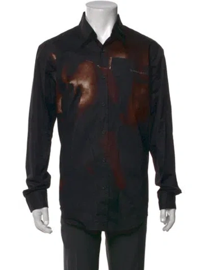 Pre-owned Y/project Graphic Print Long Sleeve Shirt In Black