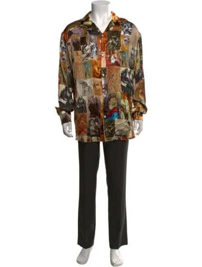 Pre-owned Y/project Graphic Print Long Sleeve Shirt In Multicolor