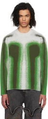 Y/project Gradual Pattern Sweater In Green