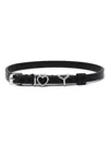 Y/project Heart-plaque Leather Choker In Schwarz