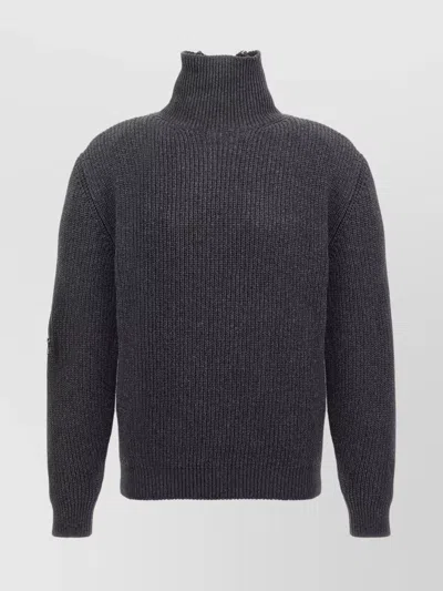 Y/project High Neck Zip Insert Sweater