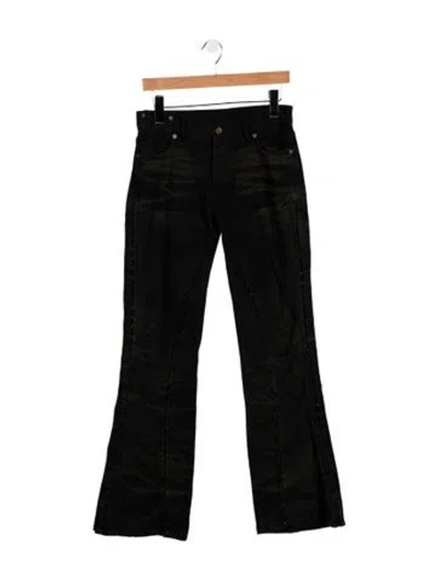 Pre-owned Y/project High-rise Flared Jeans In Black