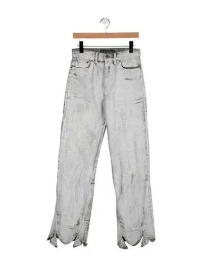 Pre-owned Y/project High-rise Flared Jeans In Blue