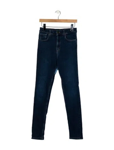 Pre-owned Y/project High-rise Skinny Leg Jeans In Blue