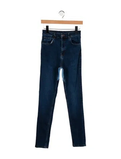 Pre-owned Y/project High-rise Skinny Leg Jeans In Blue