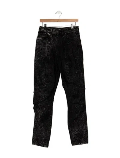 Pre-owned Y/project High-rise Straight Leg Jeans In Black
