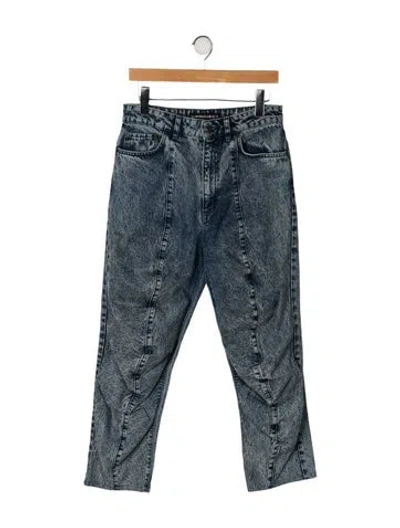 Pre-owned Y/project High-rise Straight Leg Jeans In Blue