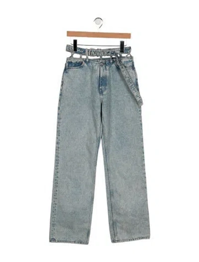 Pre-owned Y/project High-rise Straight Leg Jeans In Blue