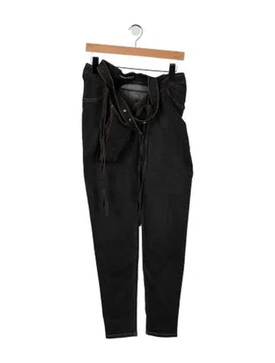 Pre-owned Y/project High-rise Straight Leg Jeans In Grey