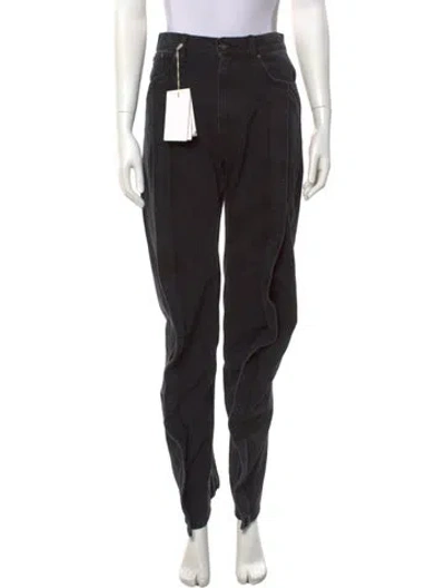 Pre-owned Y/project High-rise Wide Leg Jeans In Black