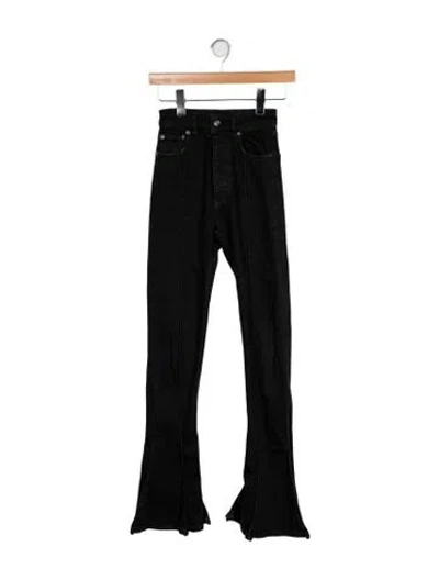 Pre-owned Y/project High-rise Wide Leg Jeans In Black