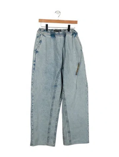 Pre-owned Y/project High-rise Wide Leg Jeans In Blue