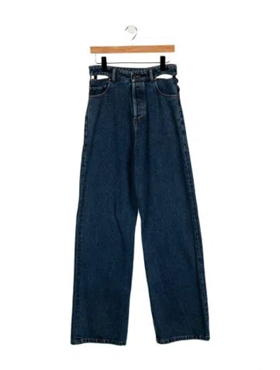 Pre-owned Y/project High-rise Wide Leg Jeans In Blue