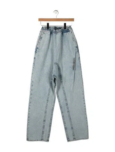 Pre-owned Y/project High-rise Wide Leg Jeans In Blue