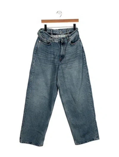 Pre-owned Y/project High-rise Wide Leg Jeans In Blue