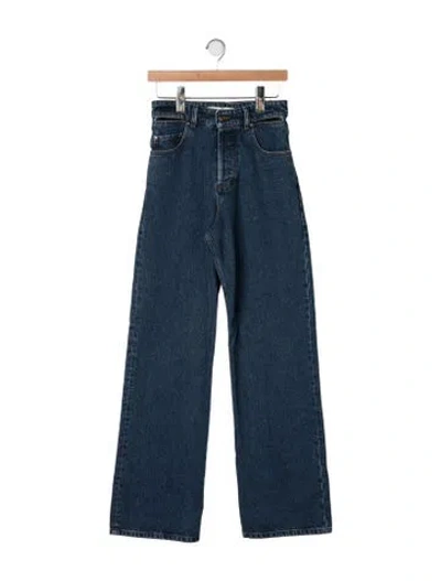 Pre-owned Y/project High-rise Wide Leg Jeans In Blue