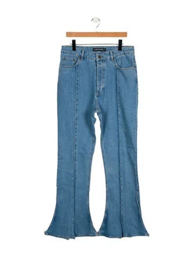 Pre-owned Y/project High-rise Wide Leg Jeans In Blue