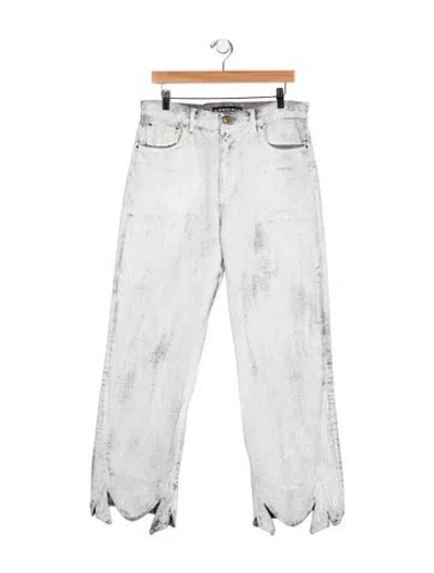 Pre-owned Y/project High-rise Wide Leg Jeans In Gray