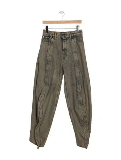 Pre-owned Y/project High-rise Wide Leg Jeans In Grey