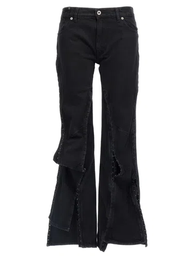 Y/PROJECT Y/PROJECT HOOK AND EYE' JEANS