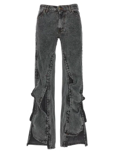 Y/PROJECT 'HOOK AND EYE' JEANS