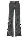 Y/project Black Hook And Eye Jeans In Gray