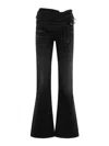 Y/project Bootcut Jeans With Criss-cross In Black